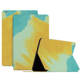 EIDERWOOD iPad 4 / 3 / 2 Faux Leather Flip Case with Pattern - Yellow