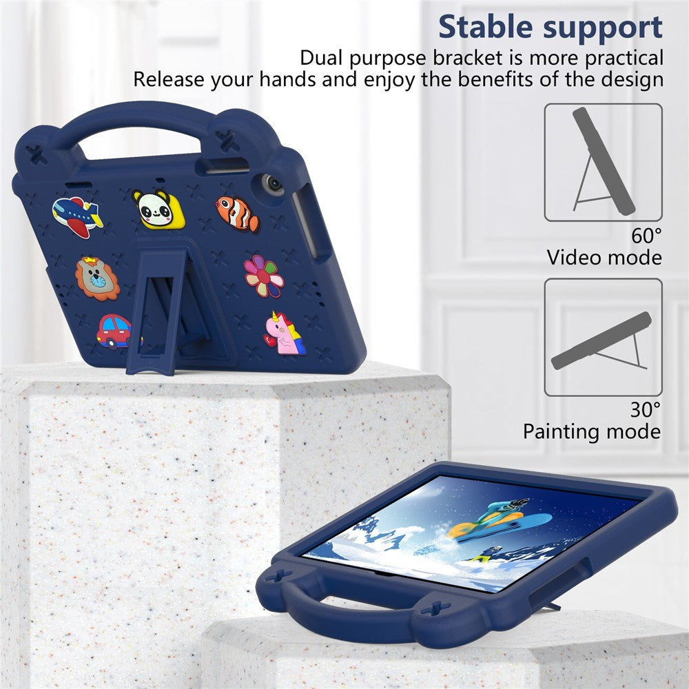 Lenovo Tab M10 (3. Gen) 10.1" (TB-328F/TB-328X) Kids Case w. Kickstand & Hand Holder - Dark Blue