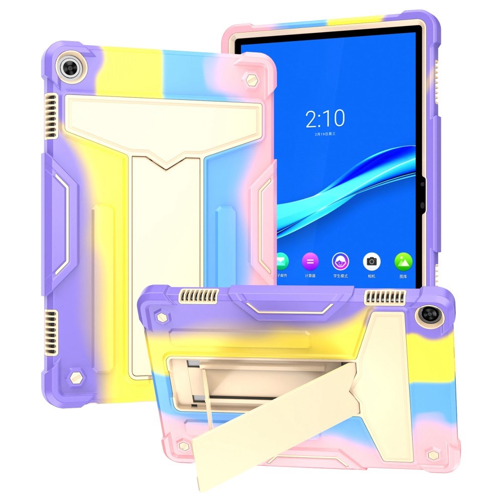 Lenovo Tab M10 (3. Gen) 10.1" (TB-328F/TB-328X) Tough Case w. Kickstand - Rainbow