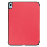 Apple iPad 10.9" (2022) PU Leather Flip Case w. Stand - Red