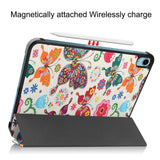 iPad 10.9" (2022) Leather Tri-fold Case - Butterflies