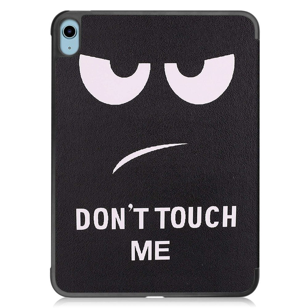 iPad 10.9" (2022) Leather Tri-fold Case - "Don't Touch Me"