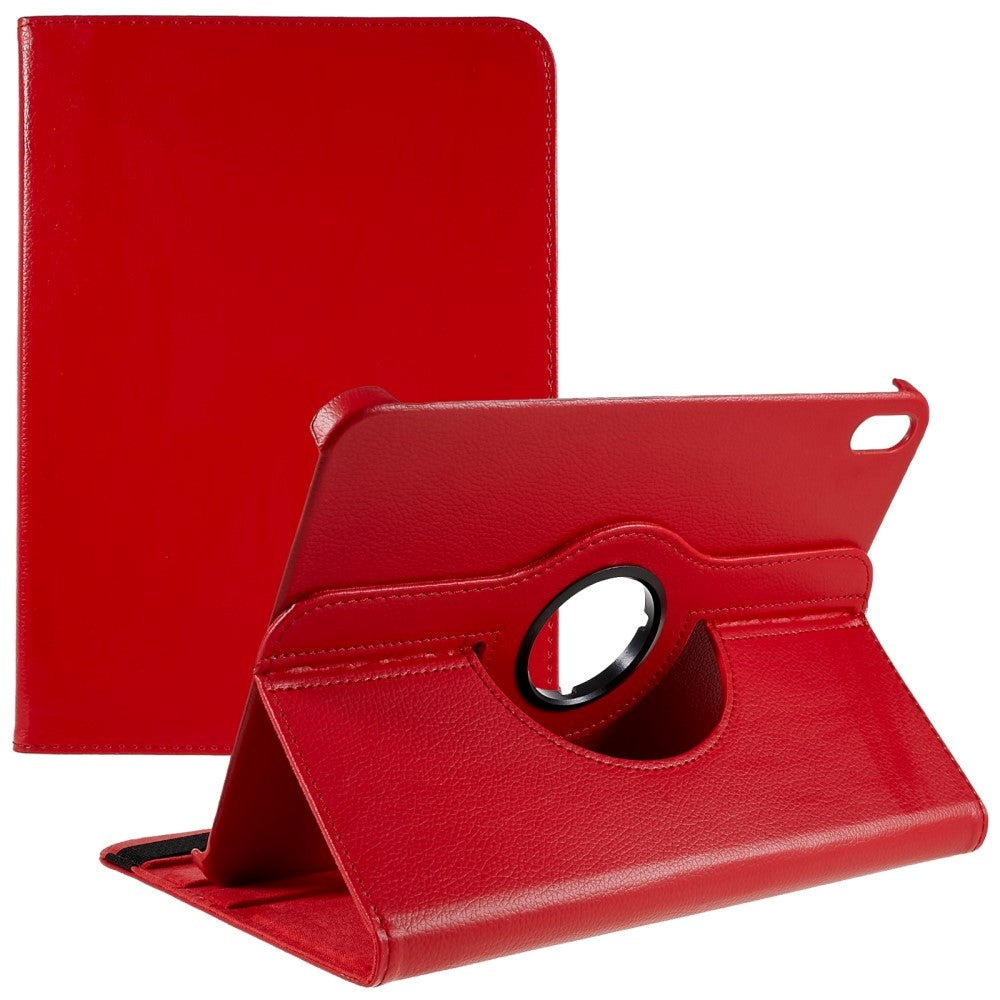 EIDERWOOD iPad 10.9" (2024/2022) Classic Leather Case w. 360⁰ Standing Function - Red