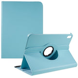 EIDERWOOD iPad 10.9" (2022) Classic Leather Case w. 360⁰ Standing Function - Light Blue