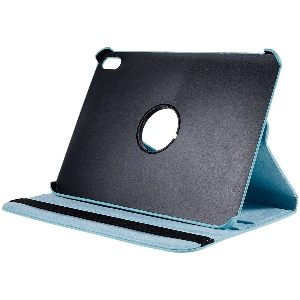 EIDERWOOD iPad 10.9" (2022) Classic Leather Case w. 360⁰ Standing Function - Light Blue