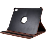 EIDERWOOD iPad 10.9" (2024/2022) Classic Leather Case w. 360⁰ Standing Function - Brown