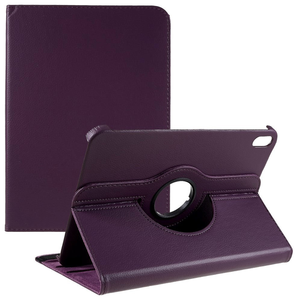 EIDERWOOD iPad 10.9" (2022) Classic Leather Case w. 360⁰ Standing Function - Purple