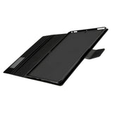 iPad 10.2" (2021 / 2020 / 2019) / Air (2019) / Pro 10.5" Faux Leather Flip Case w. Card Holder & Kickstand - Black