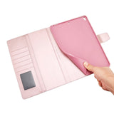 iPad 10.2" (2021 / 2020 / 2019) / Air (2019) / Pro 10.5" Faux Leather Flip Case w. Card Holder & Kickstand - Rose Gold