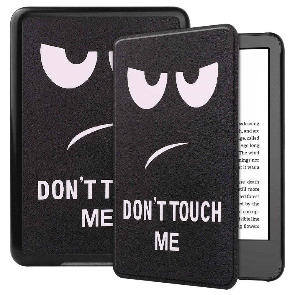 Amazon Kindle 11th Generation (2022) PU Leather Flip Case w. Seelp/ Wake-up Function - "Don't Touch Me"