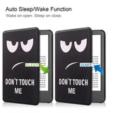 Amazon Kindle 11th Generation (2022) PU Leather Flip Case w. Seelp/ Wake-up Function - "Don't Touch Me"