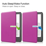 Amazon Kindle 11th Generation (2022) Flip Case w. Sleep / Wake-up Function - Purple