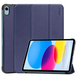 Apple iPad 10.9" (2024/2022) ENKAY PU Leather Flip Case w. Stand - Blue