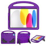 iPad 10.9" (2022) EVA Foam Kids Case w. Kickstand - Purple