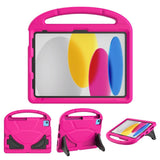 iPad 10.9" (2022) EVA Foam Kids Case w. Kickstand - Pink