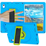 iPad 10.9" 2022 EVA Foam Case w. Kickstand, Hand Holder & Shoulder Strap - Blue