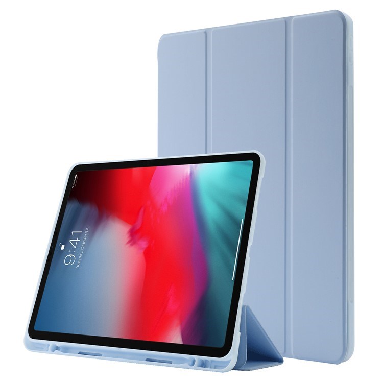 EIDERWOOD iPad Pro 11" (2022 / 2021 / 2020 / 2018) Tri-Fold Faux Leather Flip Case - Light Blue