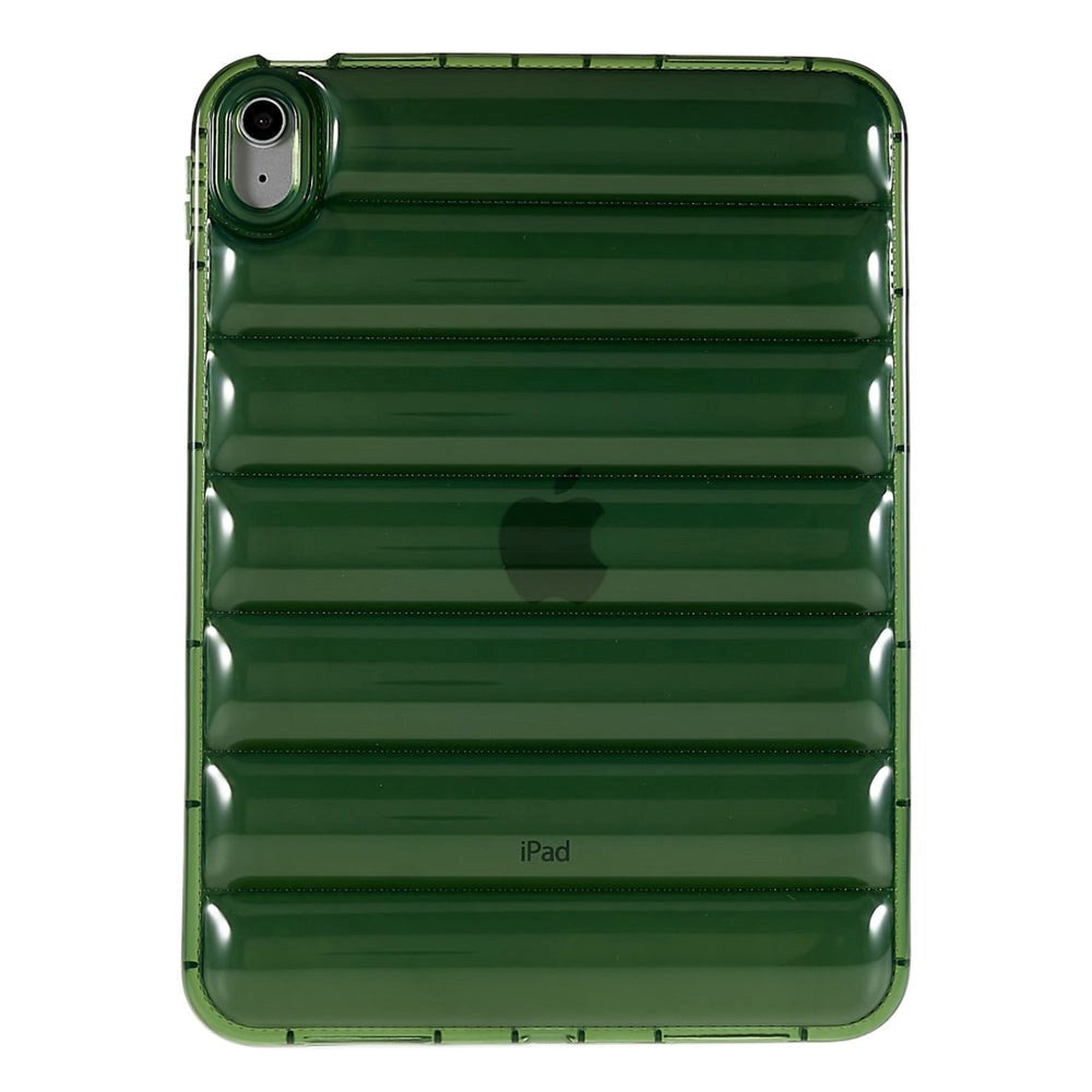 iPad 10.9" (2022) Plastic Case - Grooves - Green