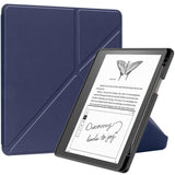 Amazon Kindle Scribe 11th Generation (2022) Origami Faux Leather Flip Case with Pen Holder - Dark Blue