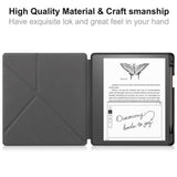 Amazon Kindle Scribe 11th Generation (2022) Origami Leather Flip Case with Pen Holder - Colorful Butterflies