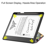 Amazon Kindle Scribe 11th Generation (2022) Origami Leather Flip Case with Pen Holder - Graffiti