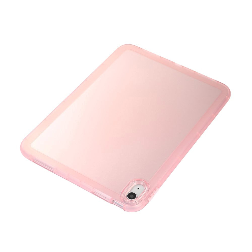 iPad 10.9" (2022) Flexible Plastic Case - Transparent / Pink