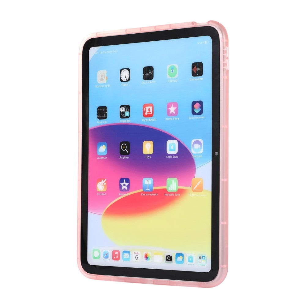 iPad 10.9" (2022) Flexible Plastic Case - Transparent / Pink