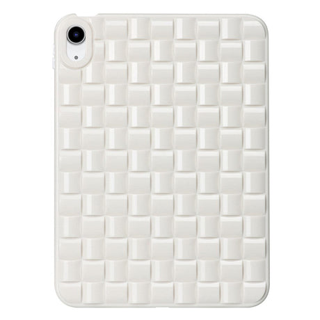 iPad 10.9" (2022) Flexible Plastic Case - Braid Design - White