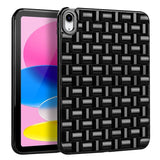 iPad 10.9" (2022) Flexible Plastic Case - Braid Design - Black