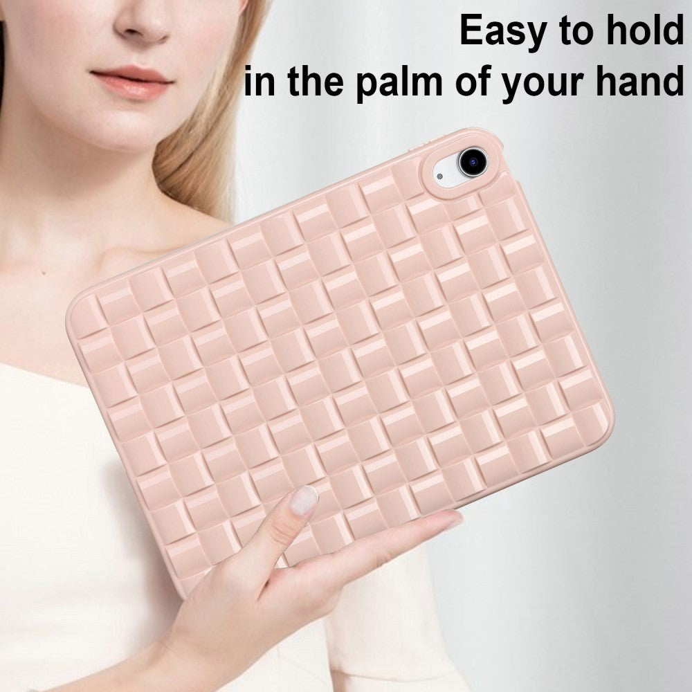 iPad 10.9" (2022) Flexible Plastic Case - Braid Design - Pink