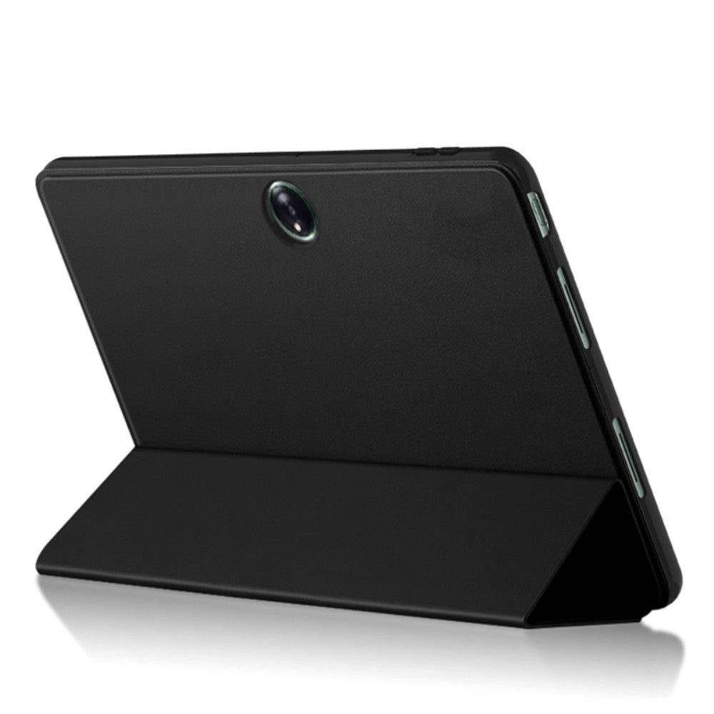 OnePlus Pad / Oppo Pad 2 Tri-Fold Leather Case - Black