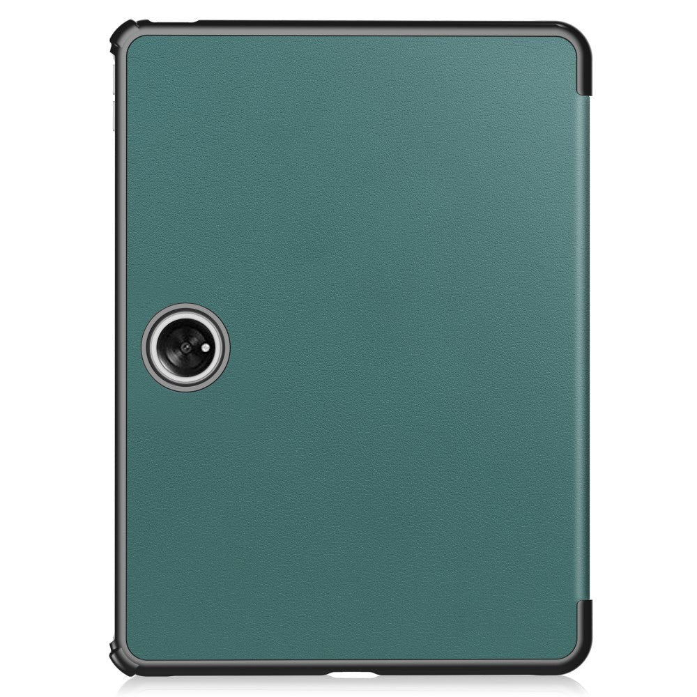 OnePlus Pad / Oppo Pad 2 Tri-Fold Leather Flip Case w. Wake Up/Sleep Function - Dark Green