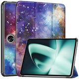 OnePlus Pad / Oppo Pad 2 PU Leather Flip Case W. Kickstand & Wake-up Function - Galaxy