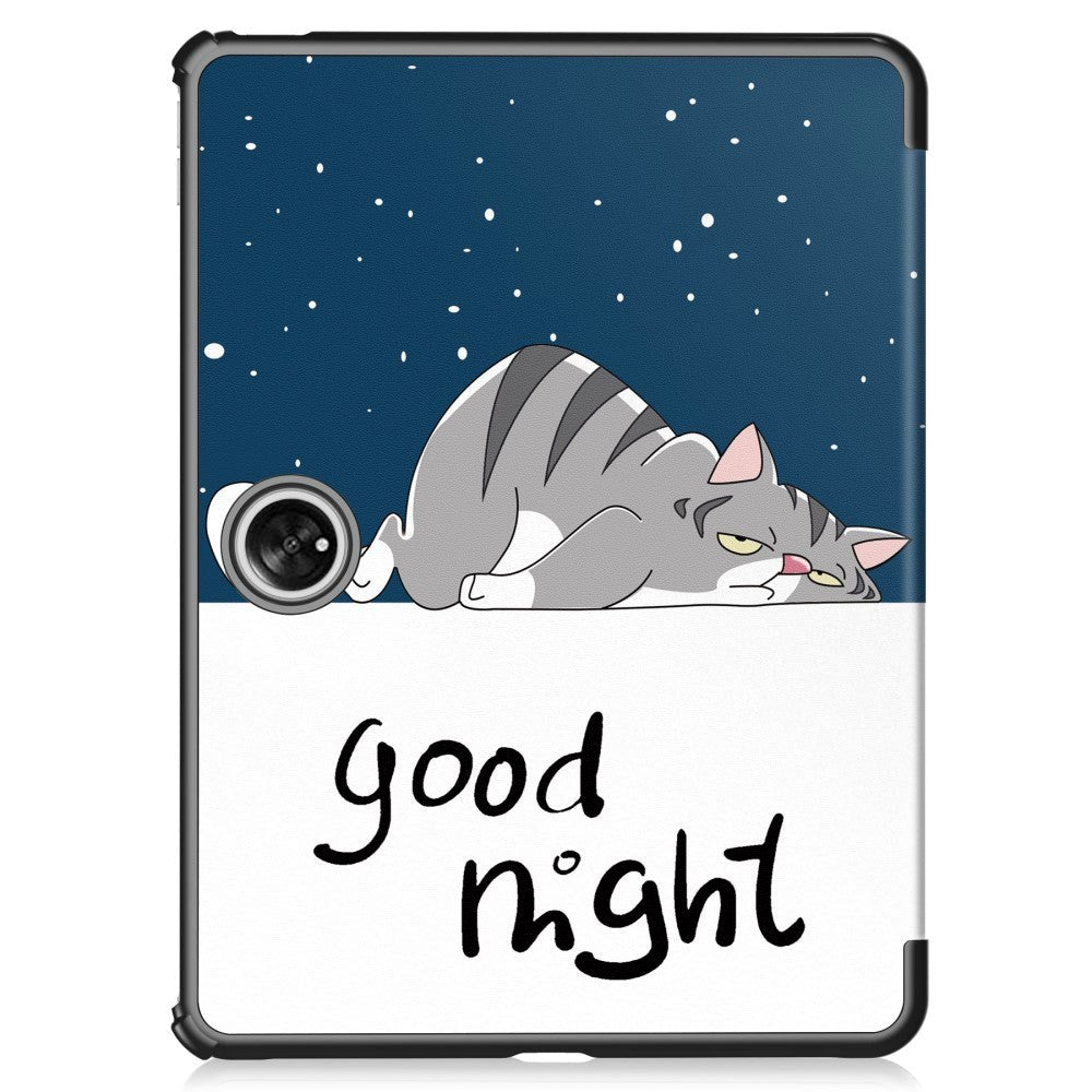 OnePlus Pad / Oppo Pad 2 PU Leather Flip Case W. Kickstand & Wake-up Function - "Good Night"