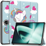 OnePlus Pad / Oppo Pad 2 PU Leather Flip Case W. Kickstand & Wake-up Function - Unicorn