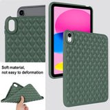 iPad 10.9" (2022) Flexible Plastic Case - Rhombe Design - Green