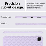 iPad Pro 11" ( 2022 / 2021 / 2020) Flexible Plastic Case - Rhombe Design - Purple