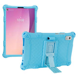 Lenovo Tab M9 Silicone Case w. Kickstand - Light Blue