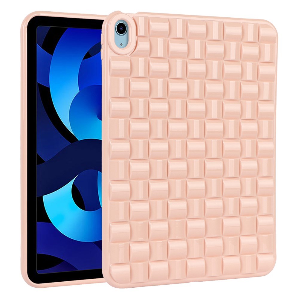 iPad Air (2022 / 2020) Flexible Plastic Case - Braid Design - Pink