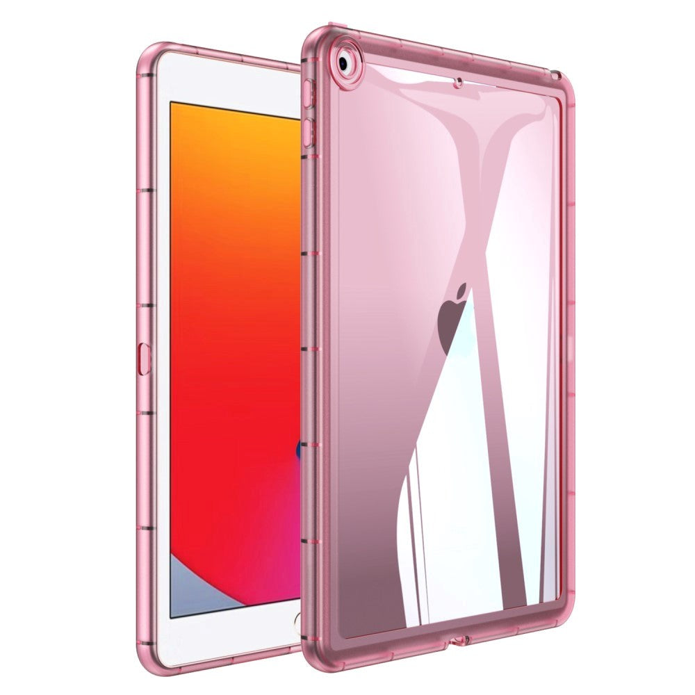 iPad (2018) / iPad (2017) Hybrid Plastic Case - Pink / Transparent