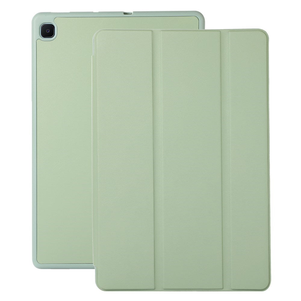 Samsung Galaxy Tab S6 Lite (2020-2024) Magnetic Tri-Fold Leather Case w. Stand - Green