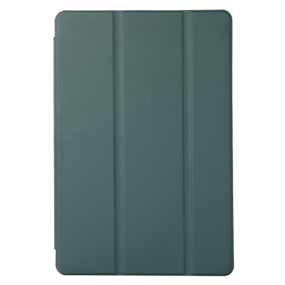 Samsung Galaxy Tab S6 Lite (2020-2024) Magnetic Tri-Fold Leather Case w. Stand - Dark Green