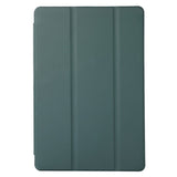 Samsung Galaxy Tab S6 Lite (2020-2024) Magnetic Tri-Fold Leather Case w. Stand - Dark Green