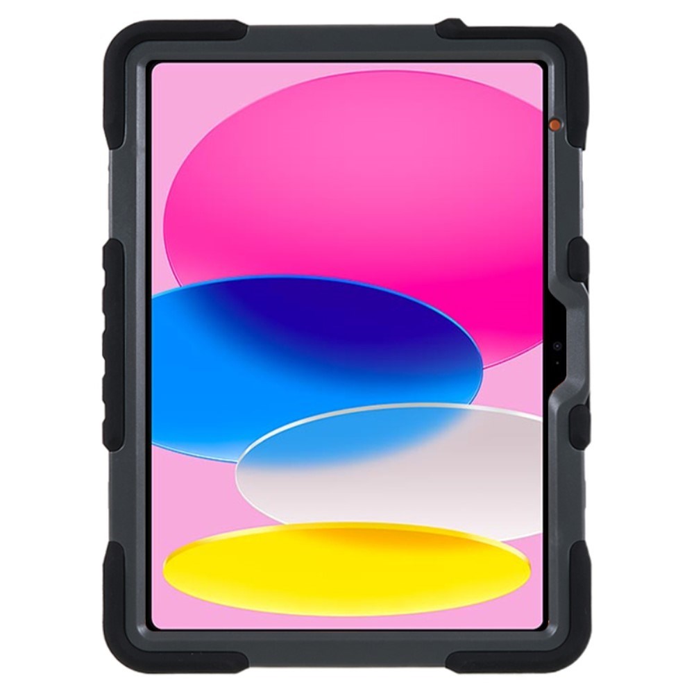 Pepkoo iPad 11" (2025) / 10.9" (2024 / 2022) Kids Case with Rotatable Stand - Black