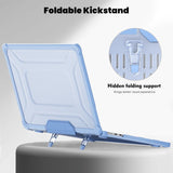 MacBook Air 13 M2/M3 (2022-2024) Hard Plastic Case w. Kickstand - Blue