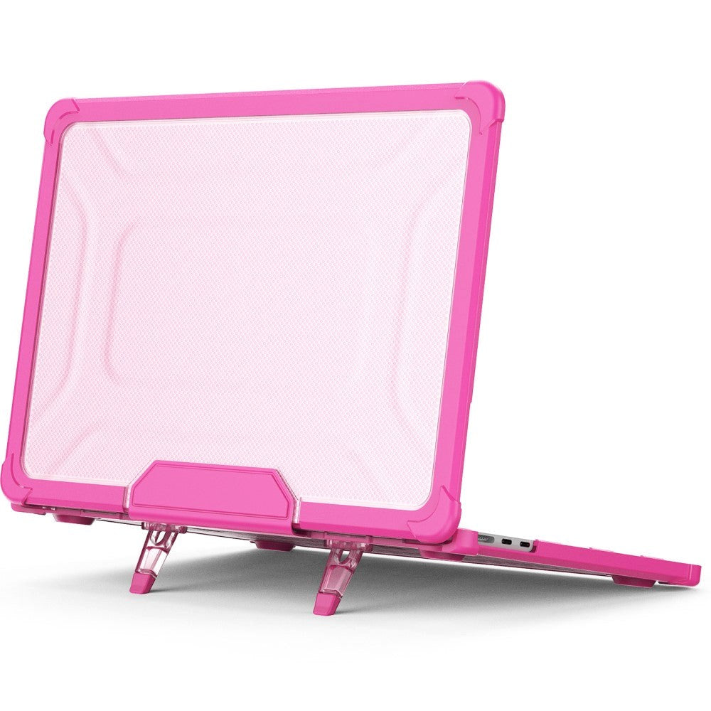 MacBook Air 13 M2/M3 (2022-2024) Hard Plastic Case w. Kickstand - Pink