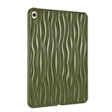 iPad Pro 11" (2022 / 2021 / 2020 / 2018) Flexible Plastic Case - Wavy Design - Green