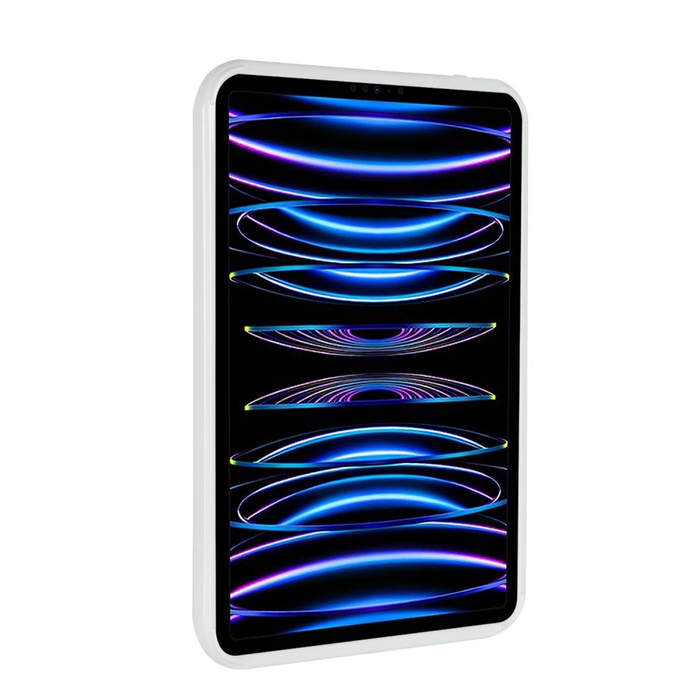 iPad Pro 11" (2022 / 2021 / 2020 / 2018) Flexible Plastic Case - Wavy Design - White