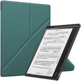 EIDERWOOD Kobo Elipsa 2E Origami Faux Leather Flip Case with Pen Holder - Green