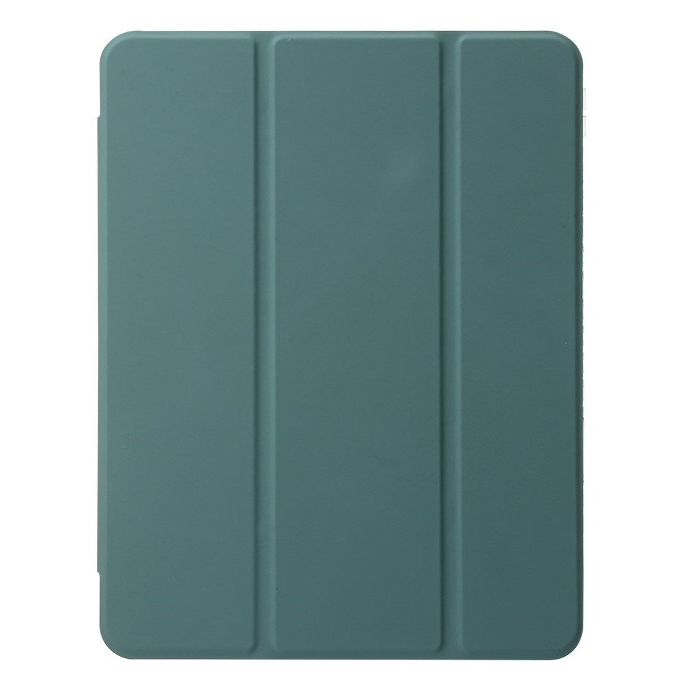 EIDERWOOD iPad 10.9" (2022) Tri-Fold Artificial Leather Flip Case w. Apple Pencil Holder - Green